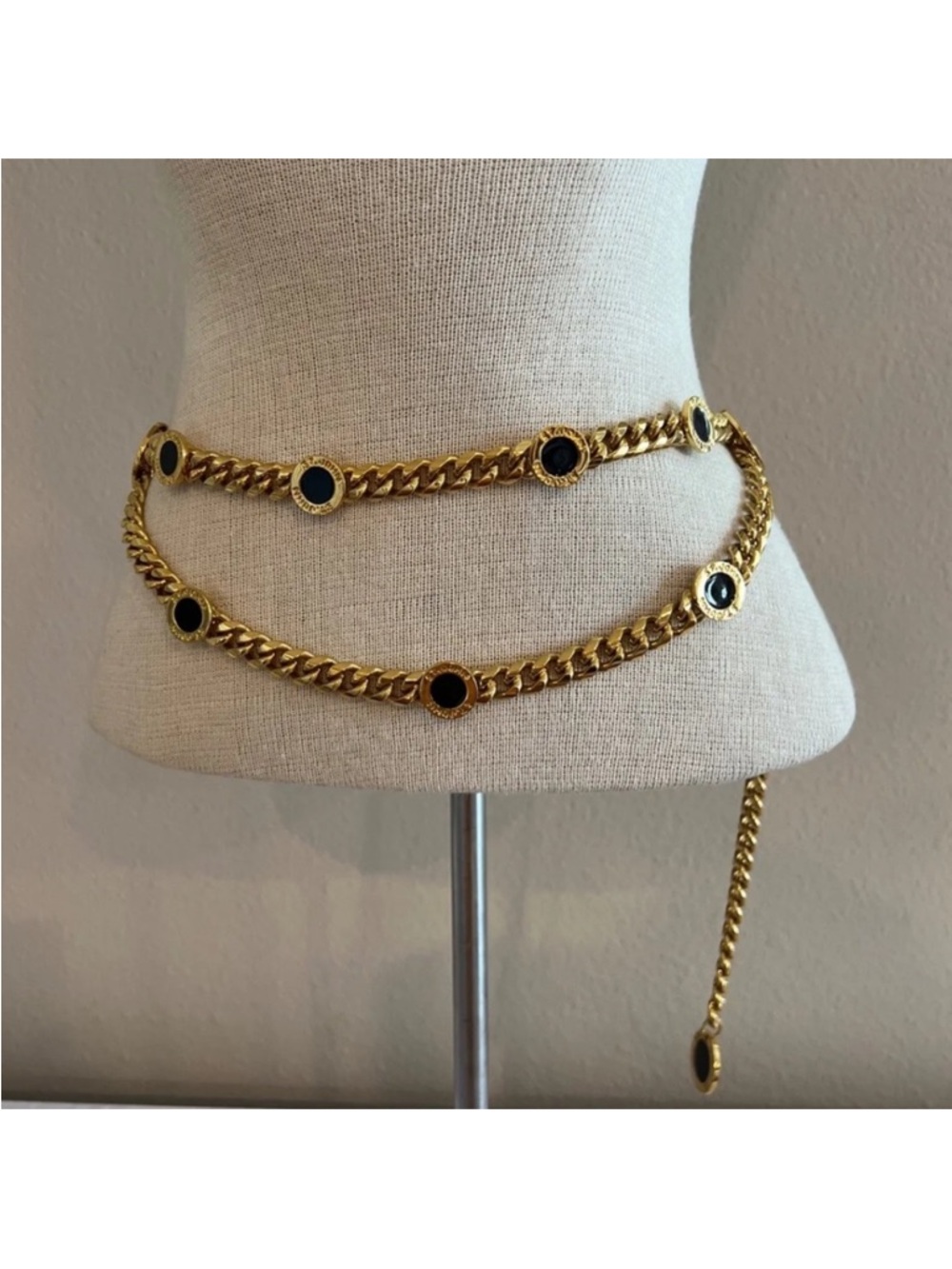 Vintage St. John Gold Chain Belt
